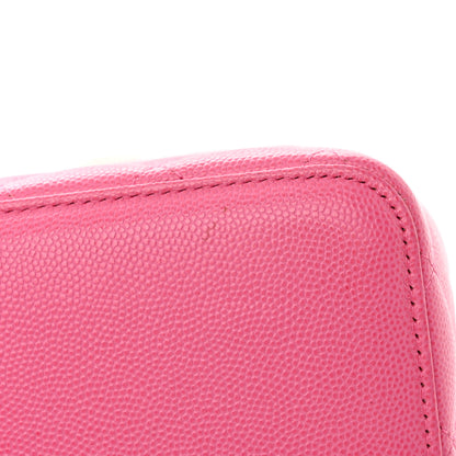 Chanel Caviar Quilted Small Vanity Case With Chain Pink 16 of 20