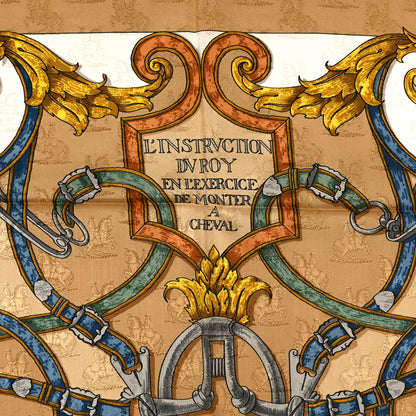 Hermes Silk L'Instruction Du Roy Scarf 90 2 of 4