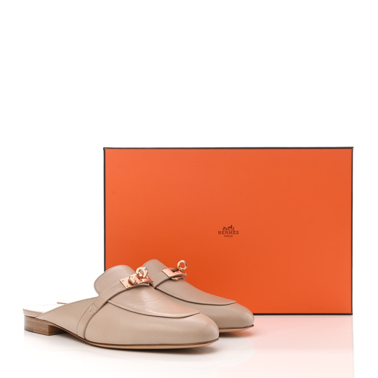 Hermes Goatskin Oz Mules 36 Blanc Gomme 9 of 9