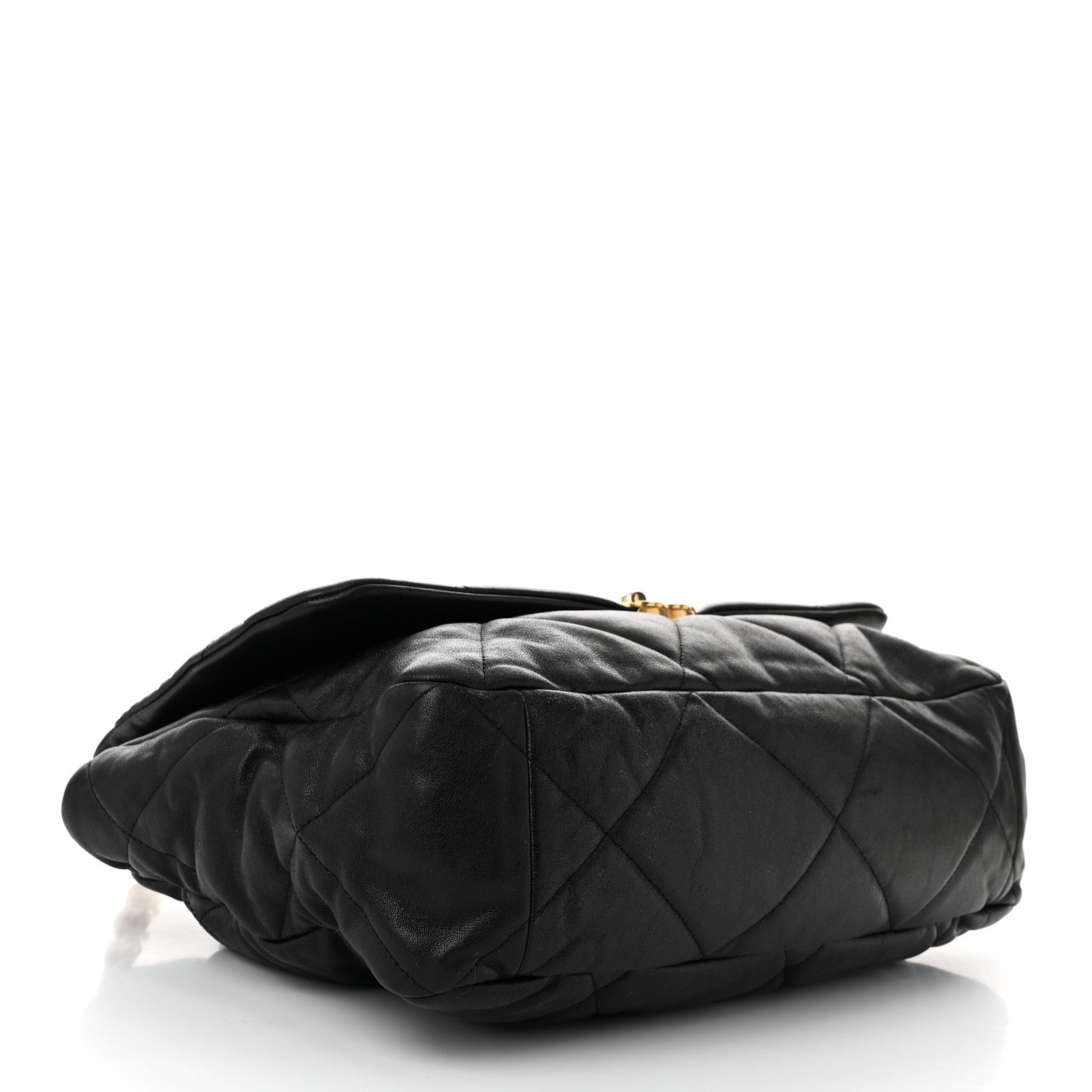 Chanel Lambskin Quilted Maxi Chanel 19 Flap Black 4 of 10