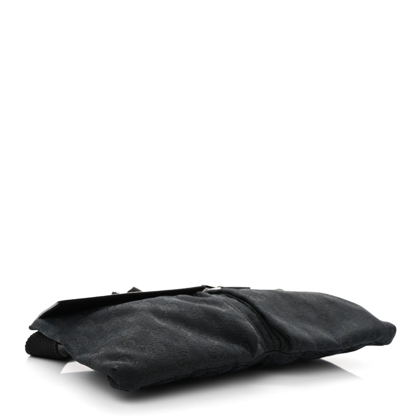 GG Monogram Double Pocket Belt Bag Black