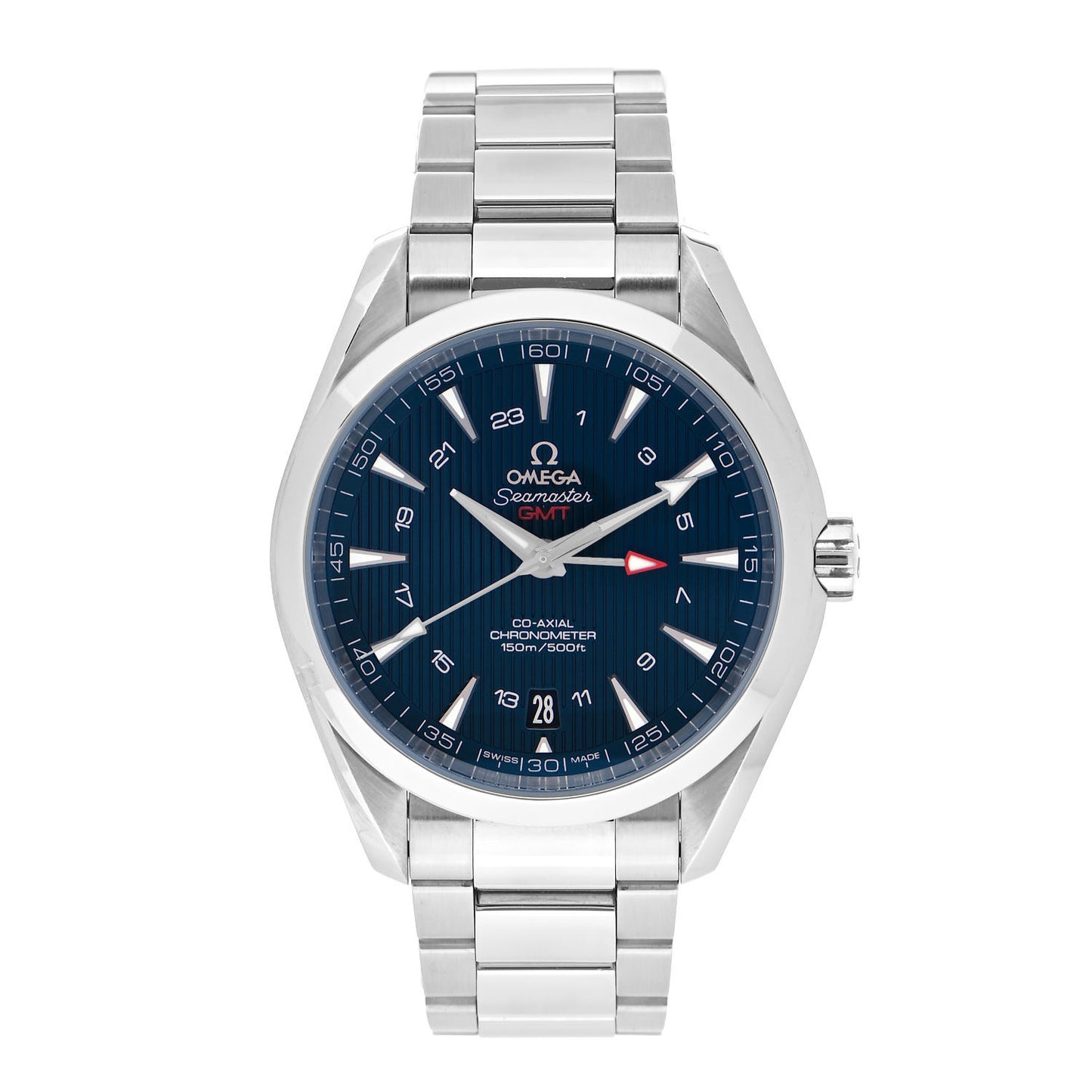Stainless Steel 43mm Seamaster Aqua Terra 150 GMT Annual Calendar Automatic Watch Blue 231.10.43.22.03.001