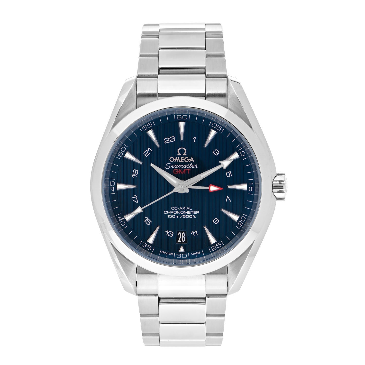 Omega Stainless Steel 43mm Seamaster Aqua Terra 150 GMT Annual Calendar Automatic Watch Blue 231.10.43.22.03.001 1 of 5