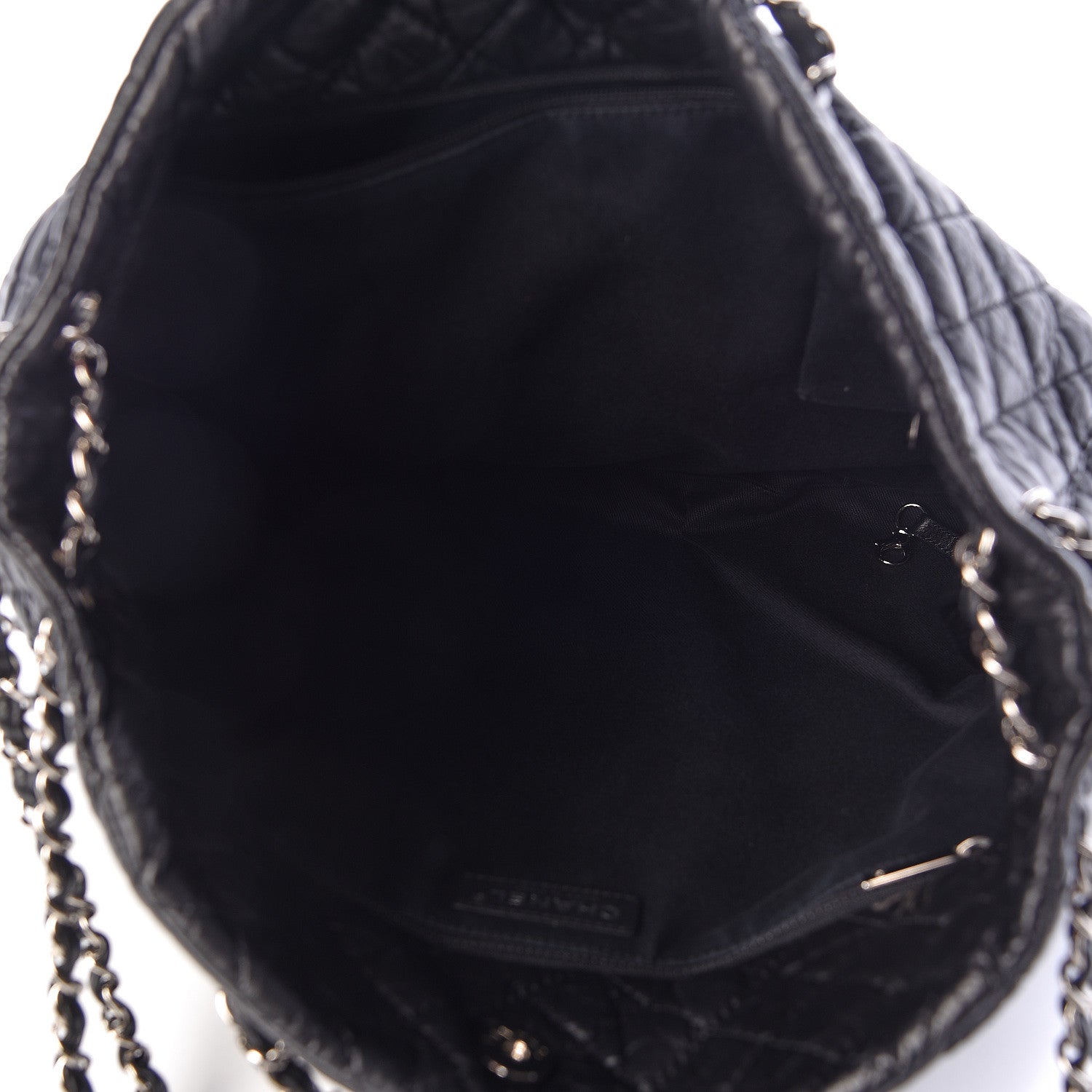 Chanel Aged Calfskin Karl's Cabas Tote Black 5 of 10
