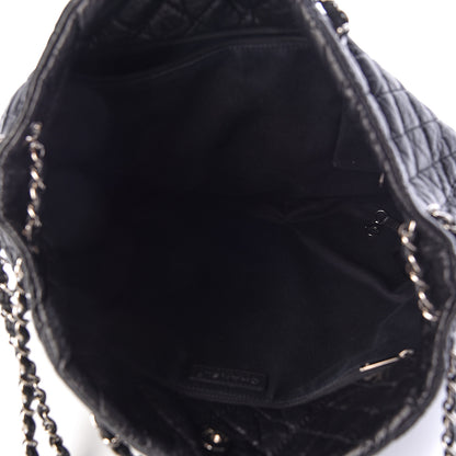 Chanel Aged Calfskin Karl's Cabas Tote Black 5 of 10