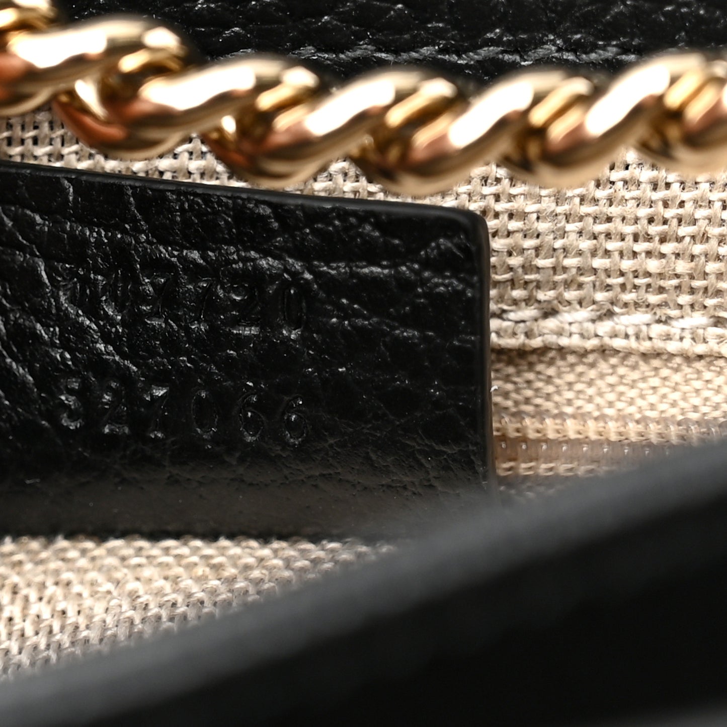 Dollar Calfskin Interlocking G Crossbody Bag Black