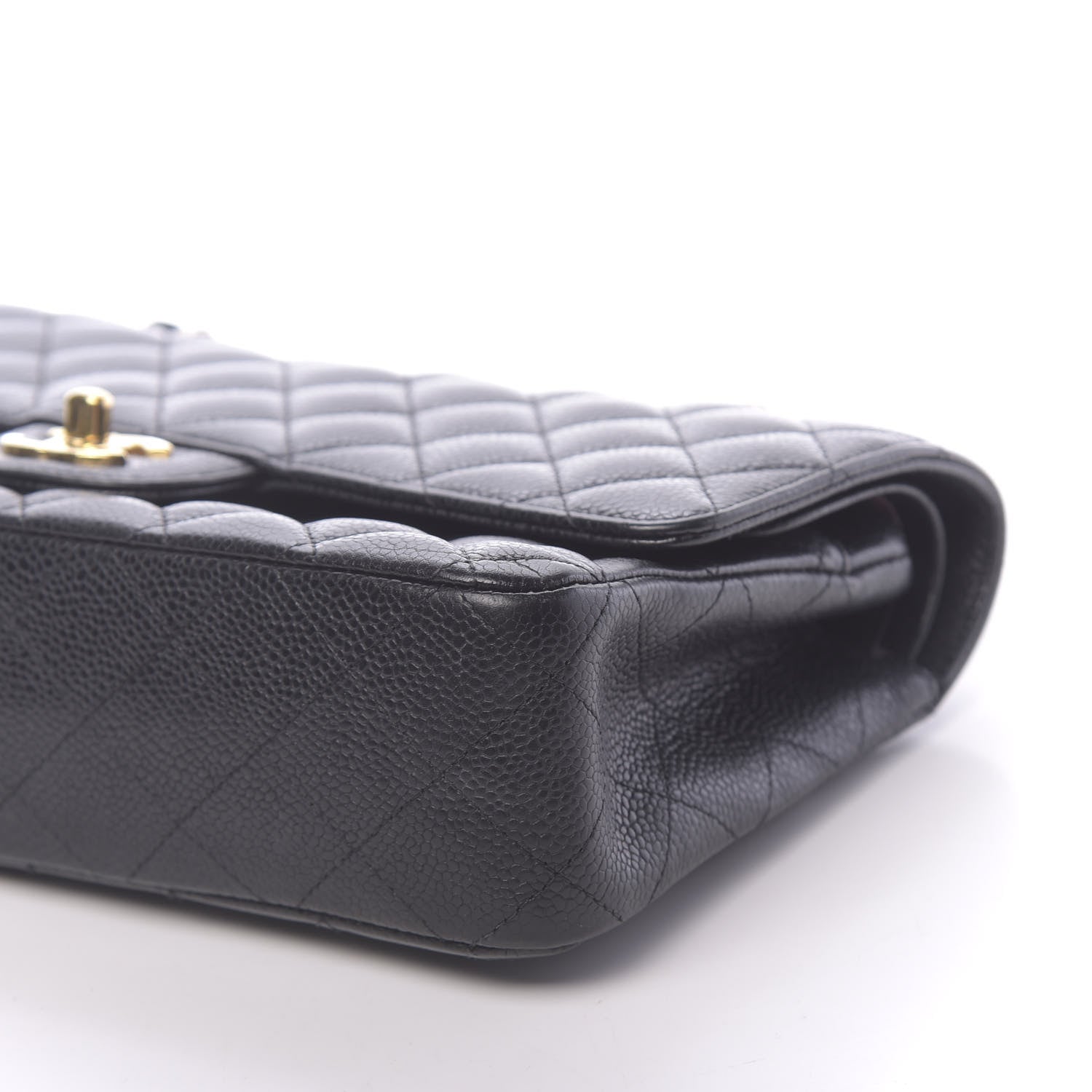 Chanel Caviar Quilted Medium Double Flap Black 12 of 13