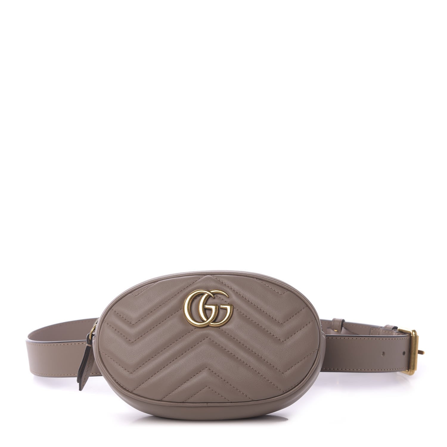 Gucci Calfskin Matelasse GG Marmont Belt Bag 85 34 Porcelain Rose 1 of 9