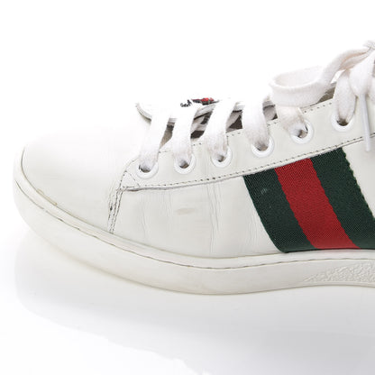 Gucci Calfskin Web Studded Arrow Ace Sneakers 36.5 White 13 of 15