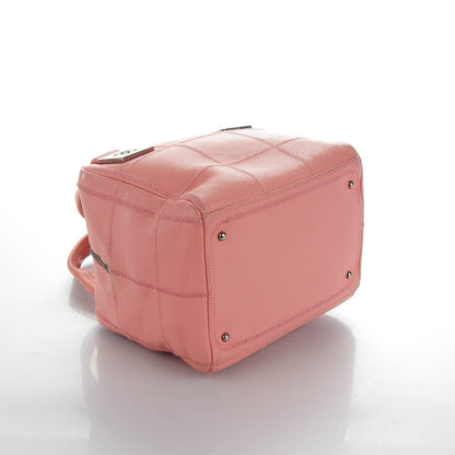 Chanel Caviar Square Stitched Tote Pink 3 of 6