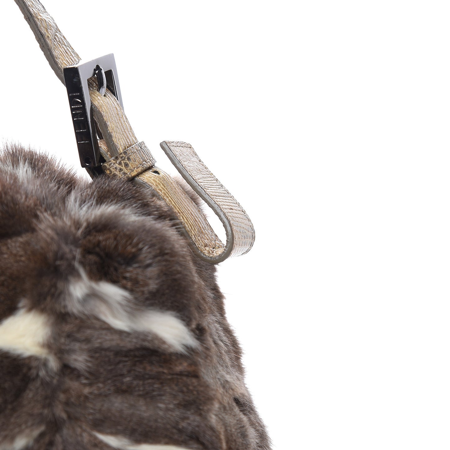 Rabbit Fur Mama Baguette Bag