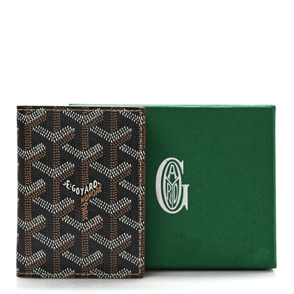 Goyard Goyardine Saint Marc Folding Card Case Black Gold 8 of 8