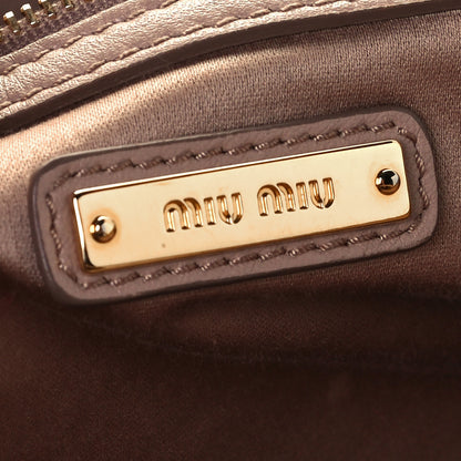 Miu Miu Nappa Matelasse Lux Mini Crossbody Tote 6 of 11