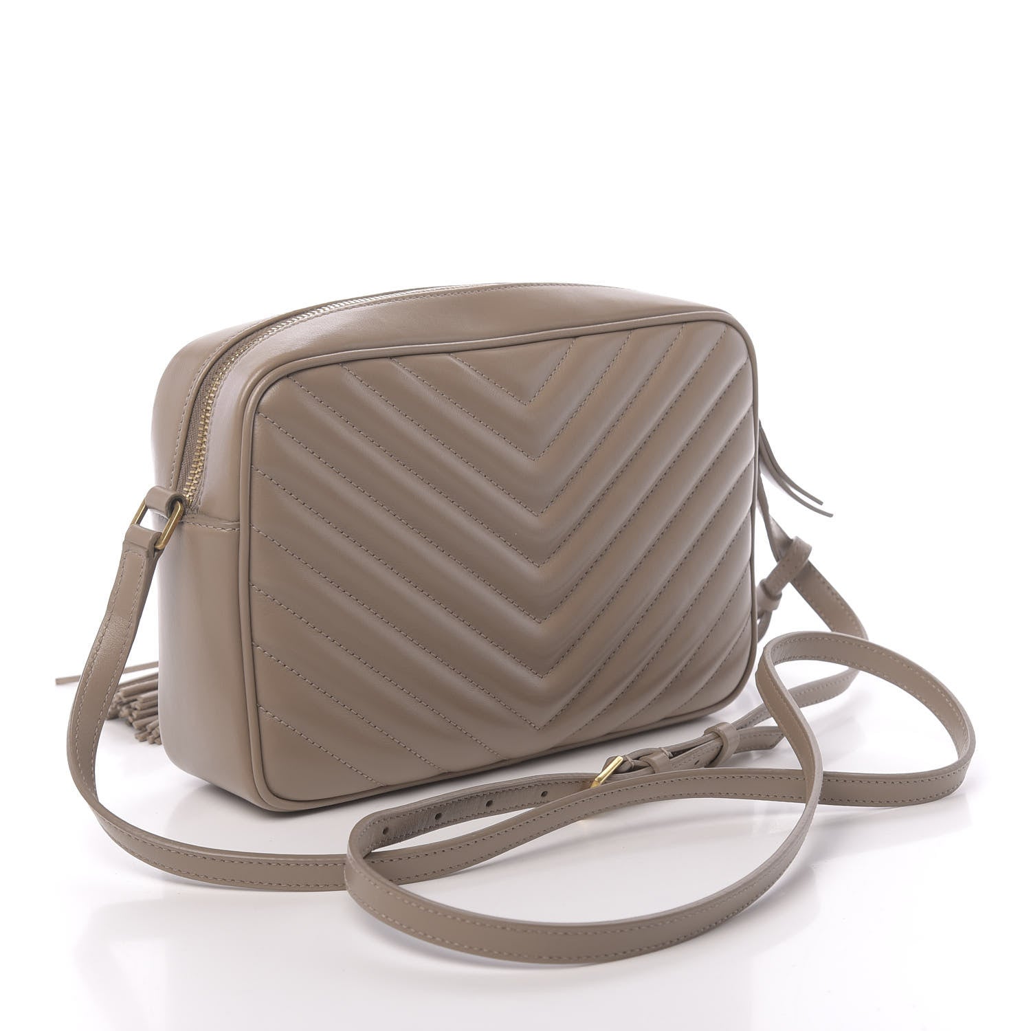 Saint Laurent Calfskin Matelasse Monogram Lou Camera Bag Dusty Grey 3 of 14