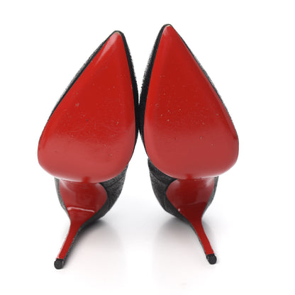 Christian Louboutin Crackled Suede So Kate 120 Pumps 37 Black 5 of 8