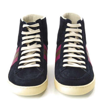 Gucci Suede Web High Top Sneakers 35 Black 2 of 8