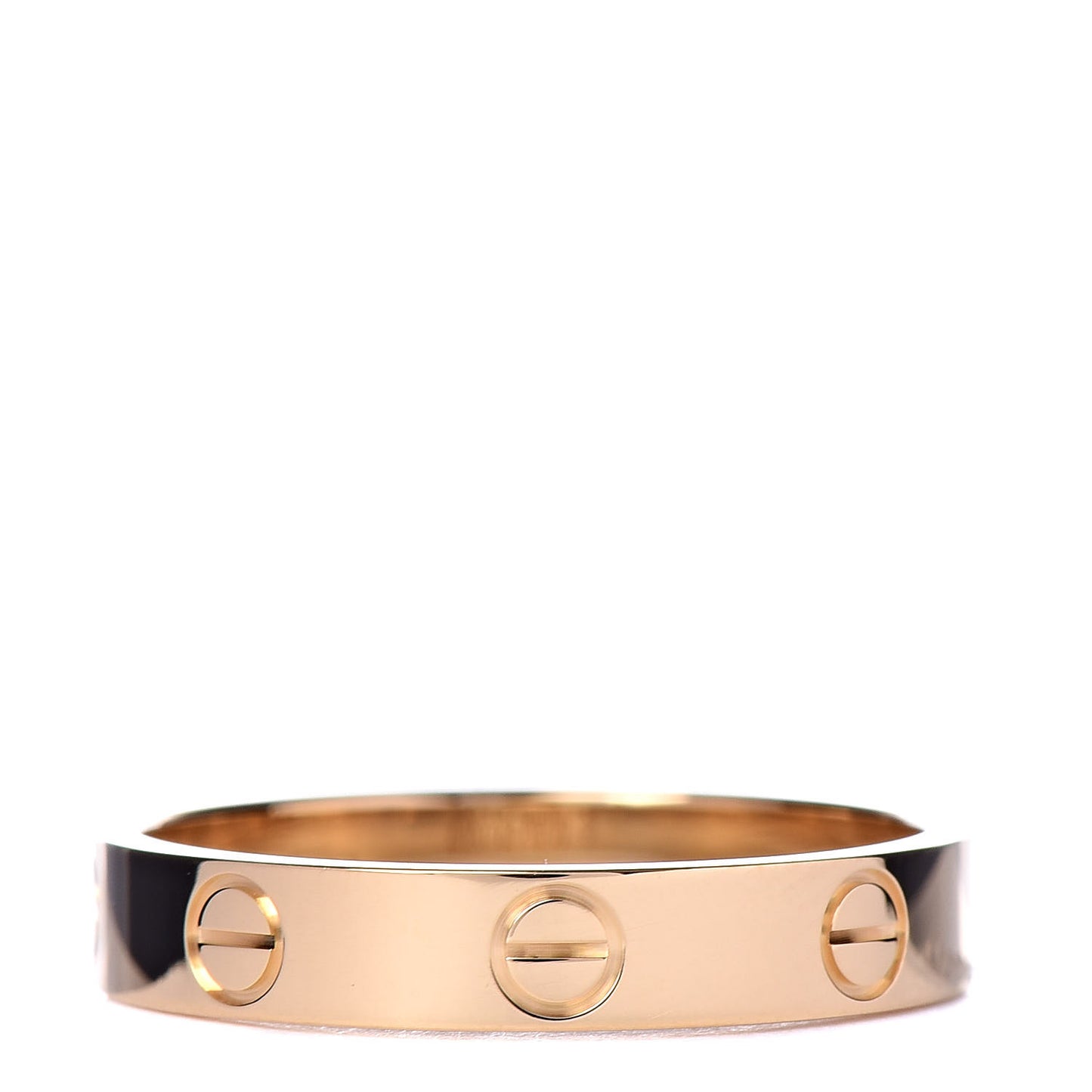 18K Yellow Gold 3.5mm LOVE Wedding Band Ring 55 7.25