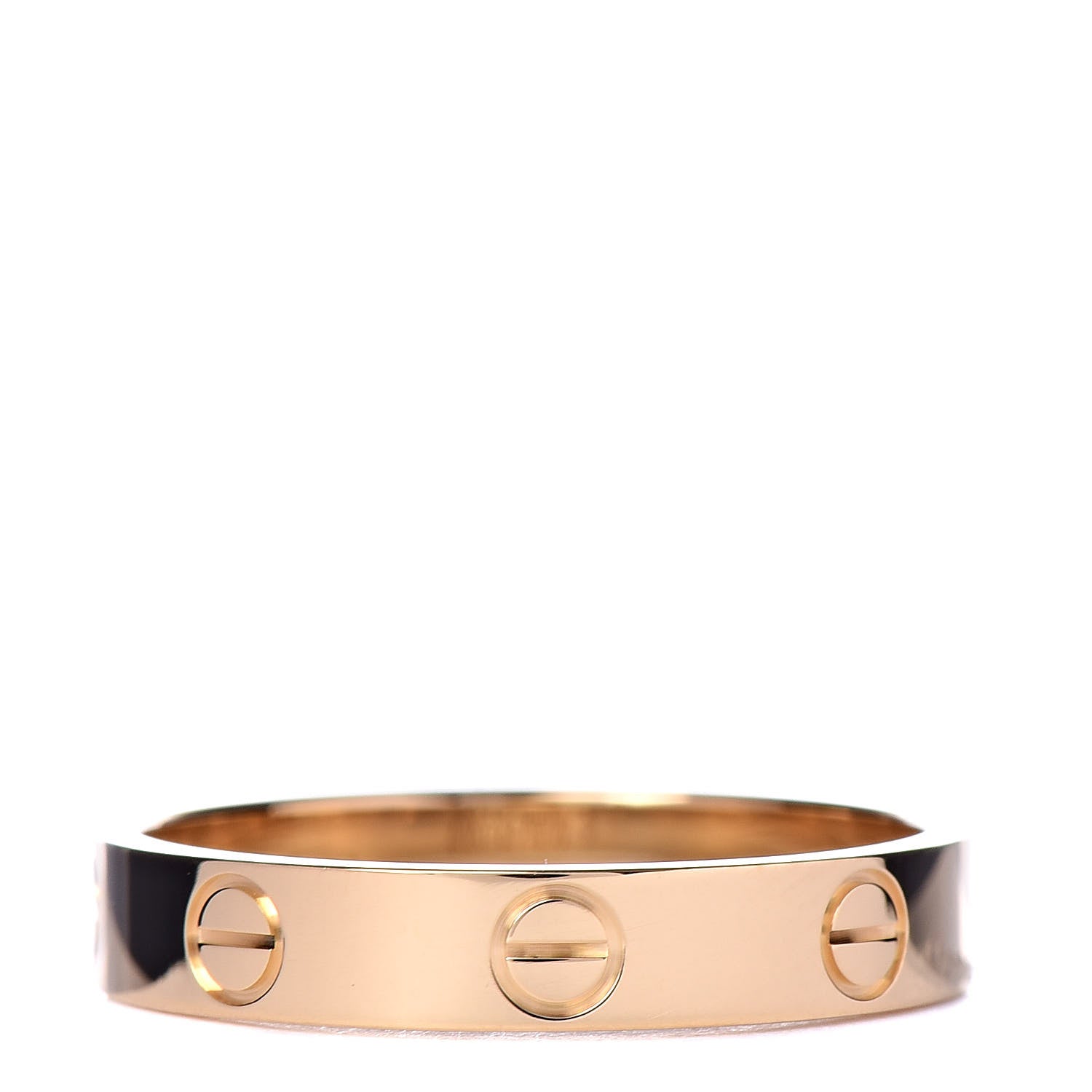 Cartier 18K Yellow Gold 3.5mm LOVE Wedding Band Ring 55 7.25 3 of 5