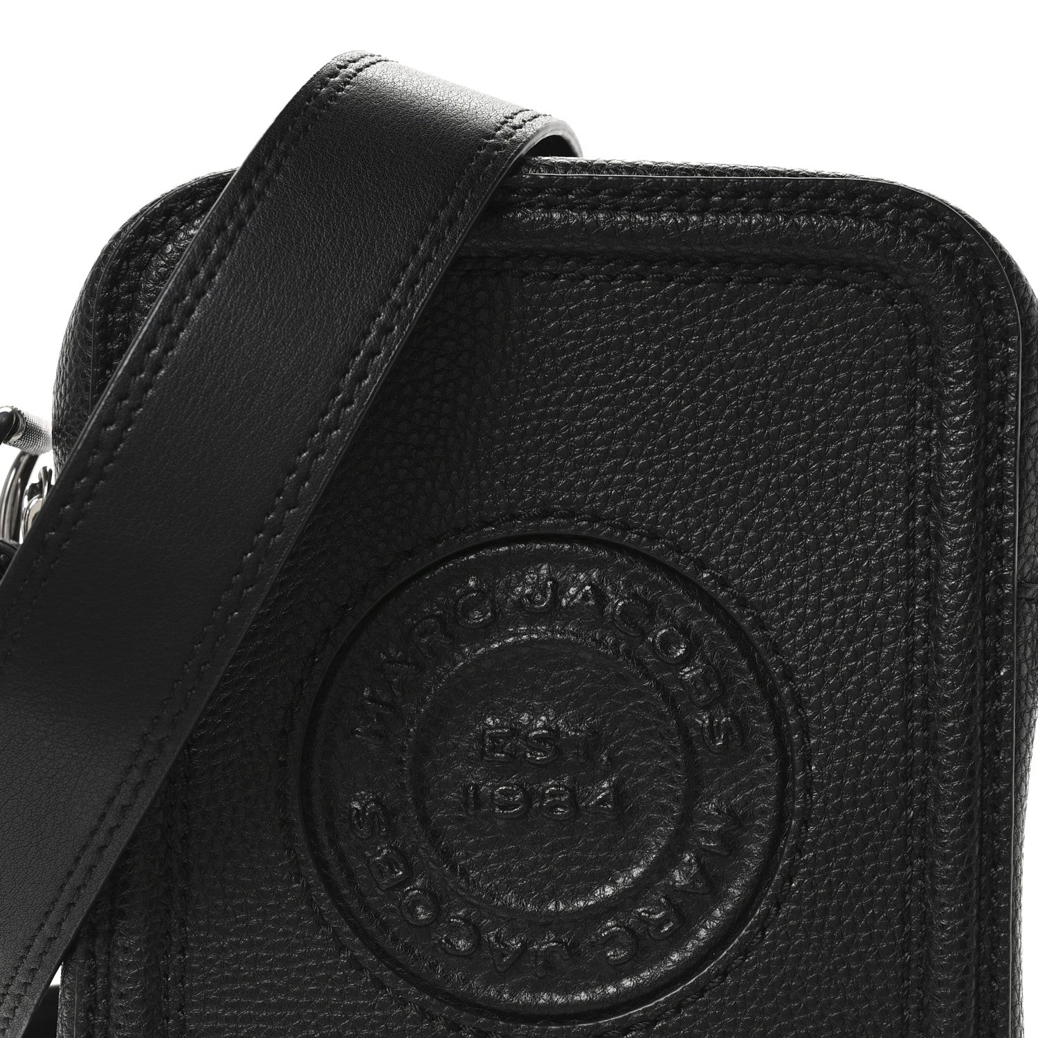 Marc Jacobs Calfskin Signet Stitched Crossbody Bag Black 8 of 10