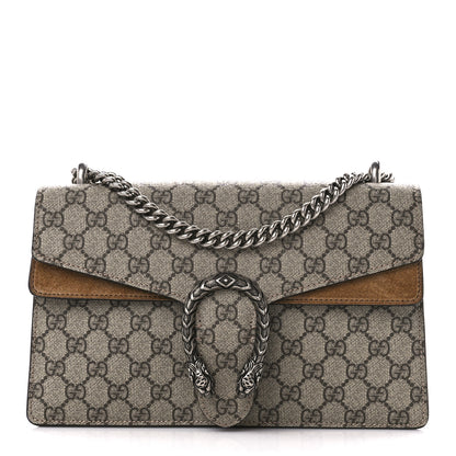 Gucci GG Supreme Monogram Small Dionysus Shoulder Bag Taupe 1 of 12