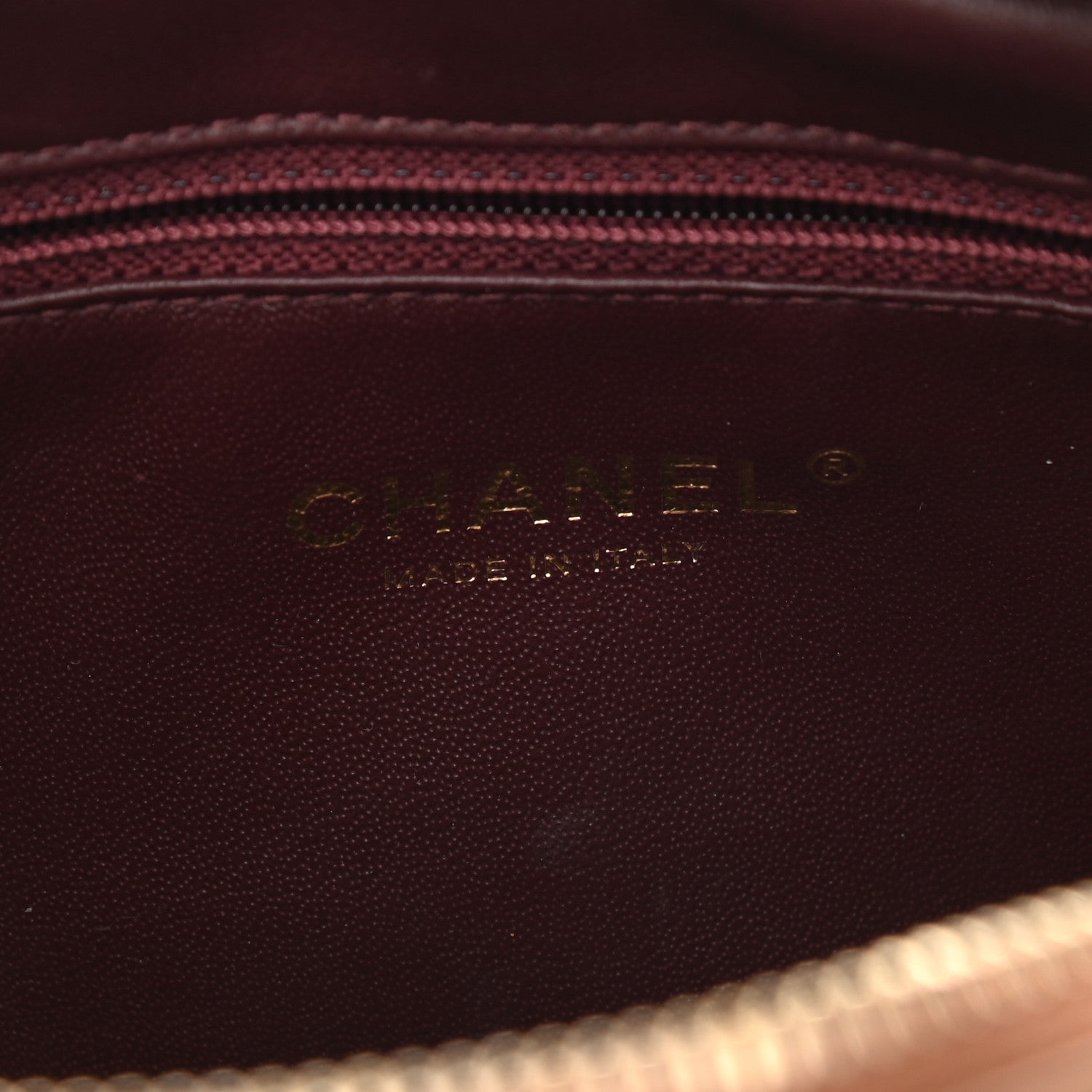 Chanel Lambskin Quilted Small Diamond CC Camera Case Brown 6 of 9