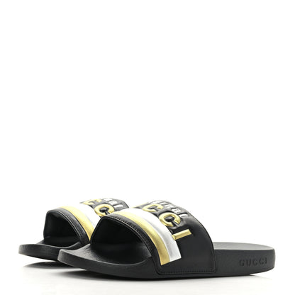 Gucci Rubber Womens Pursuit Pool Slide Sandals 35 Black 3 of 6