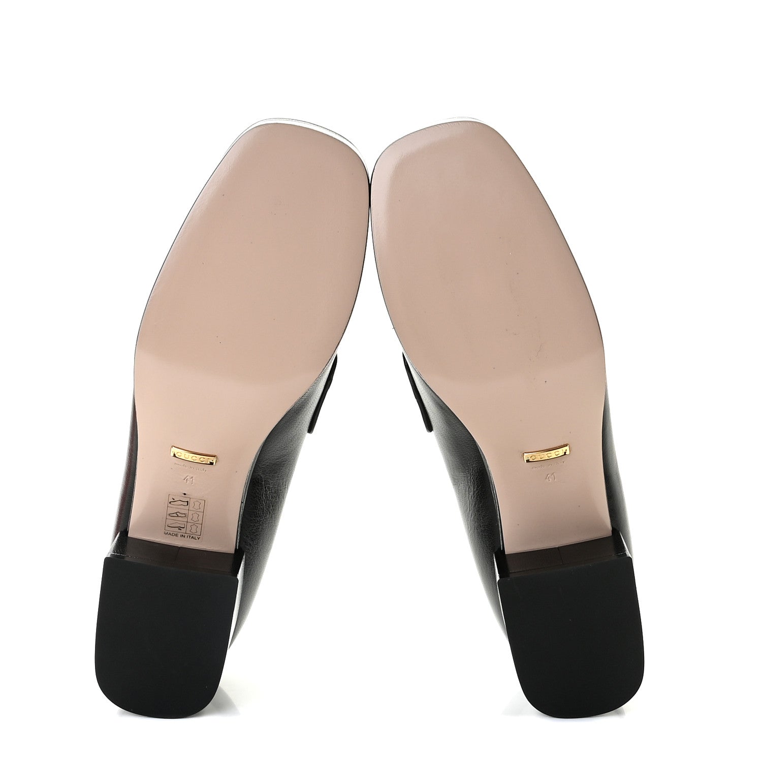Gucci Goatskin Houdan Platform Loafers 41 Black 6 of 9
