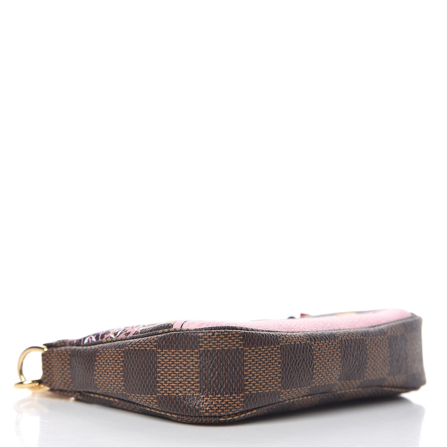 Louis Vuitton Damier Ebene 2019 Christmas Animation Mini Pochette Accessories Red 4 of 10
