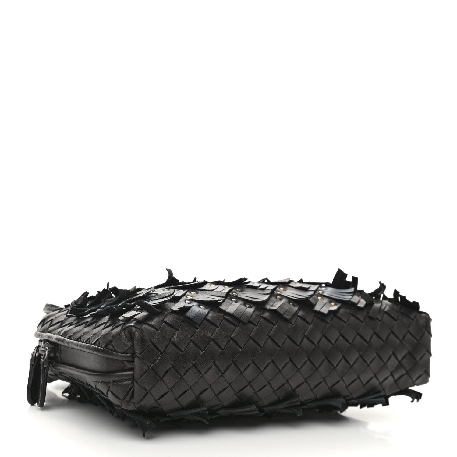 Bottega Veneta Nappa Intrecciato Fringe Studded Nodini Crossbody Messenger Multicolor 4 of 10