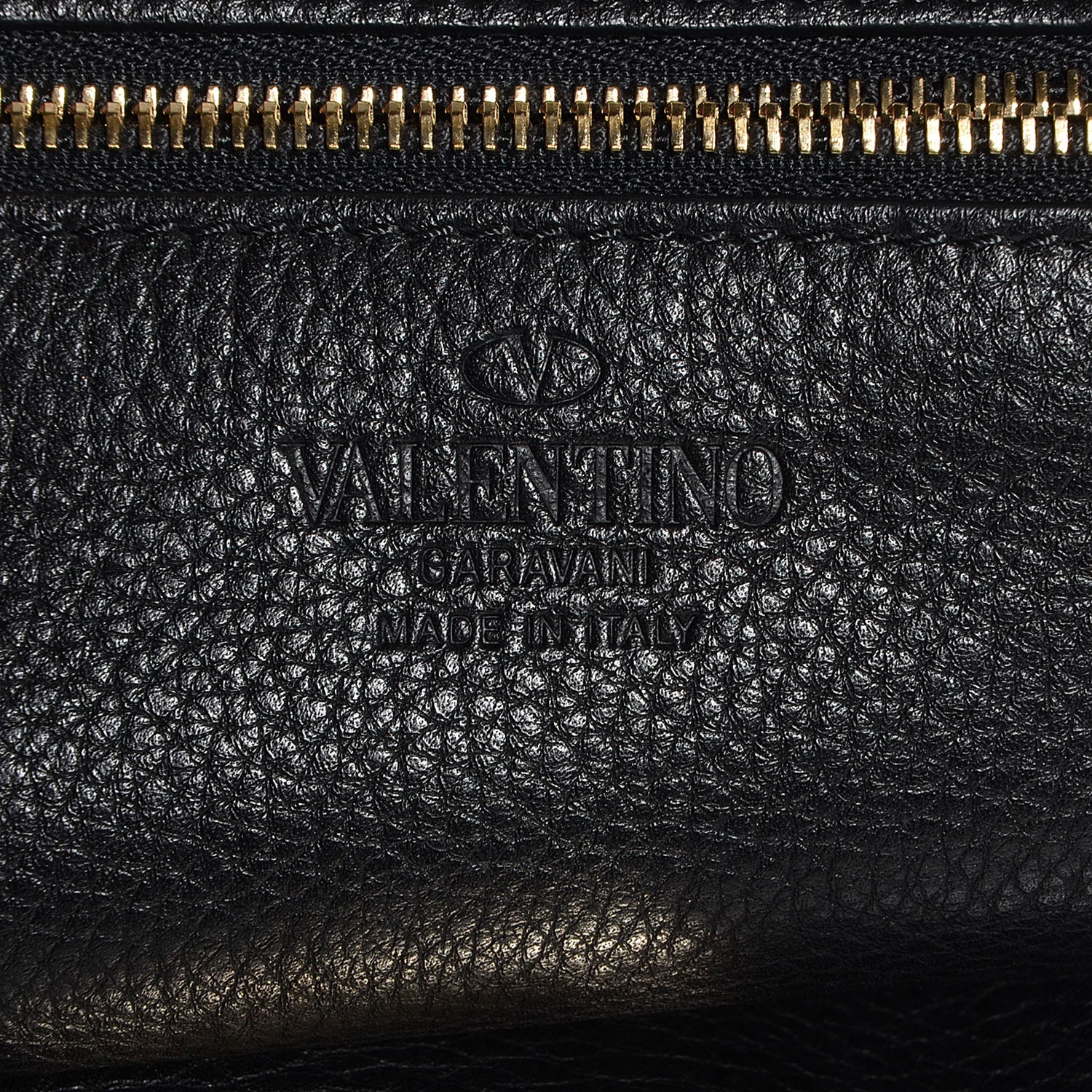 Valentino Garavani Pebbled Calfskin Large Rockstud Flip-Lock Messenger Bag Black 6 of 9
