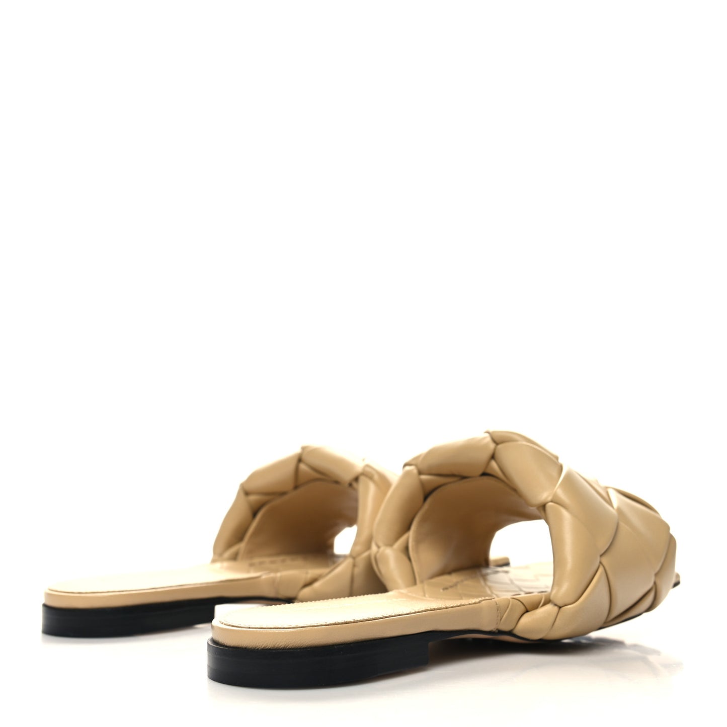 Nappa Maxi Intrecciato Lido Flat Sandals 37.5 Bandage
