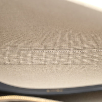 Celine Canvas Calfskin Teen Soft 16 Shoulder Bag Vanilla Navy 5 of 12