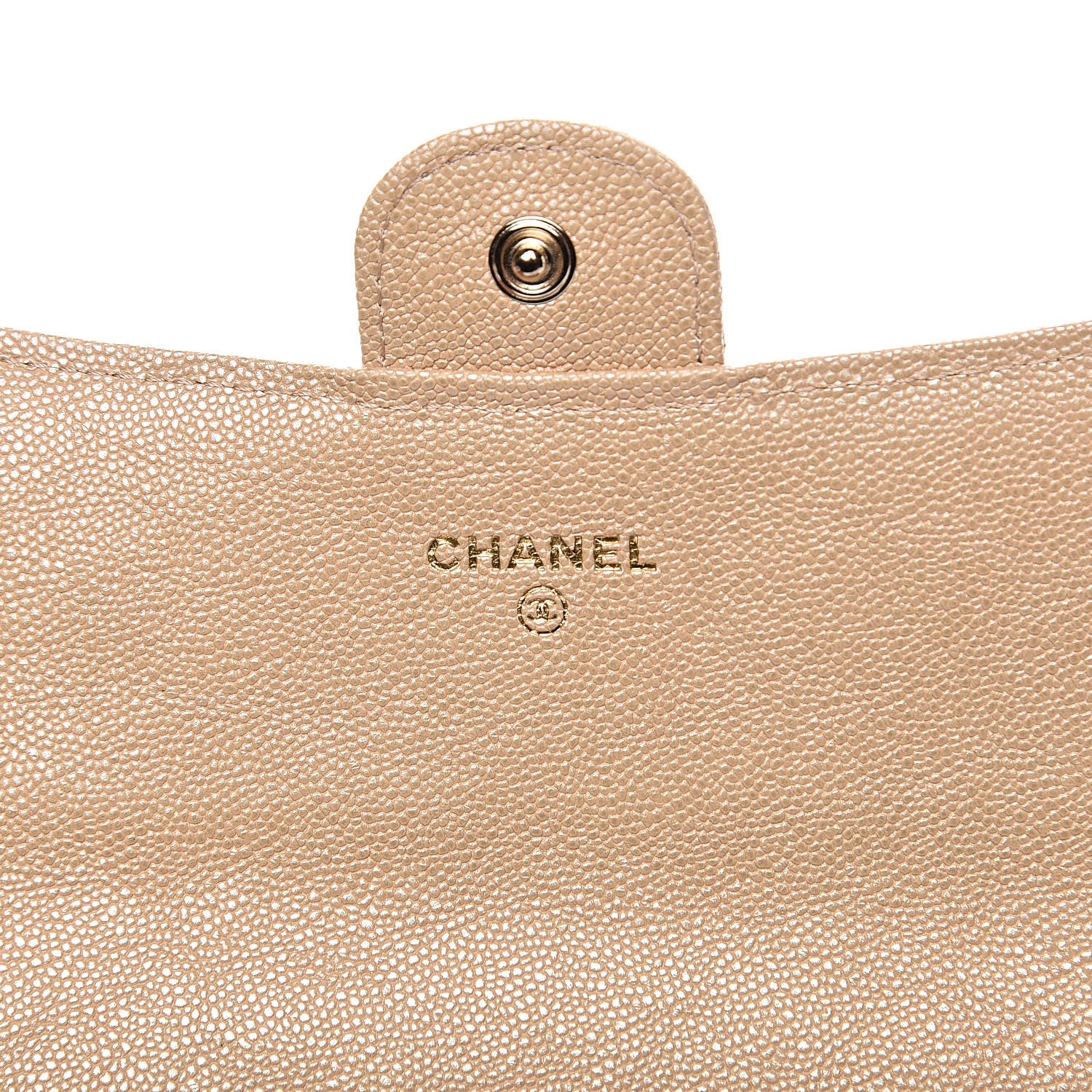 Chanel Iridescent Caviar Quilted Long Flap Wallet Beige 6 of 11
