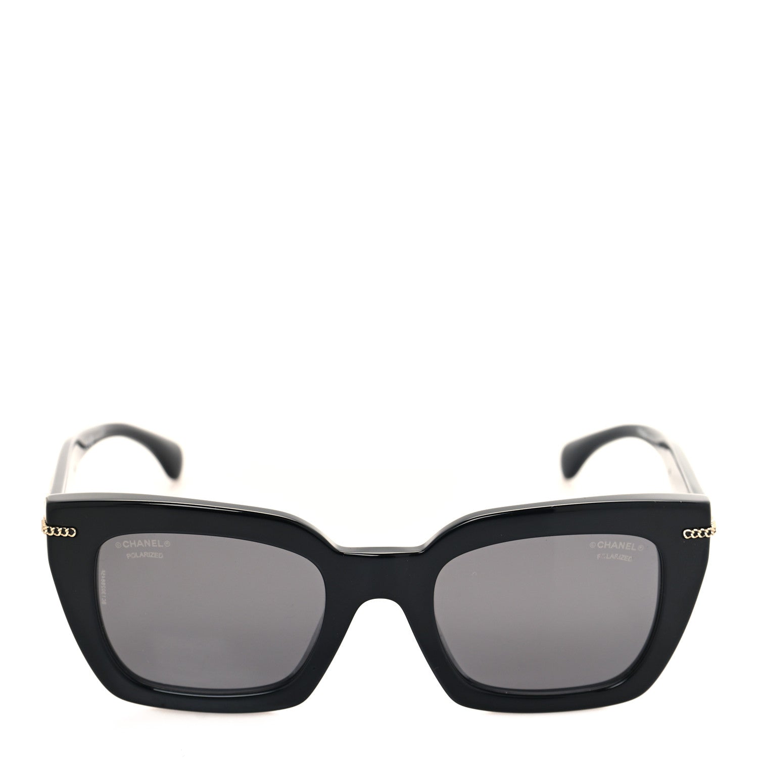 Chanel Acetate Square Sunglasses 5509-A Black 2 of 9
