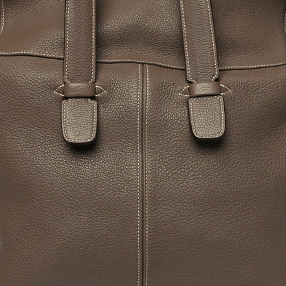 Hermes Taurillon Clemence Thar Travel 45 Etoupe 6 of 11