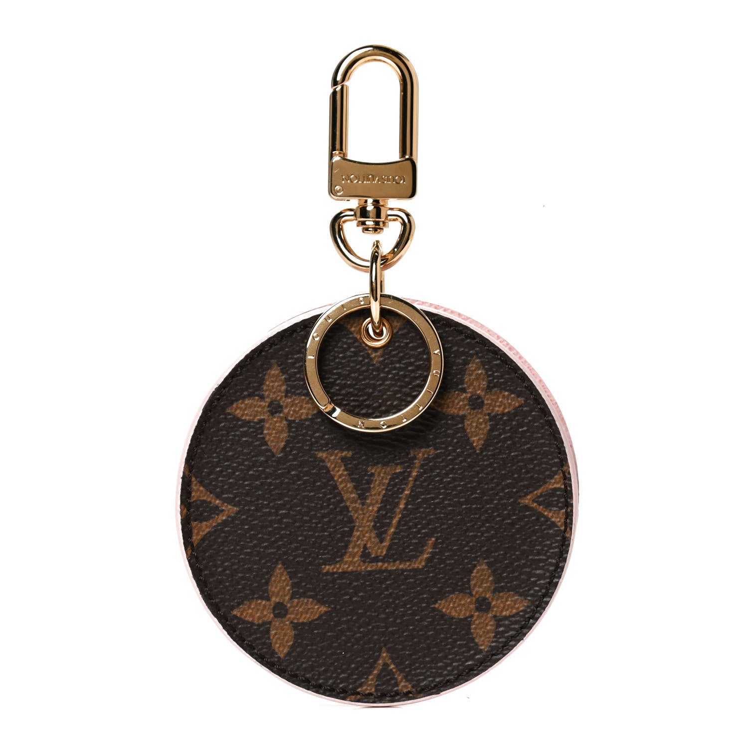 Louis Vuitton Monogram LV Mirror Bag Charm Key Holder Rose Ballerine 1 of 6