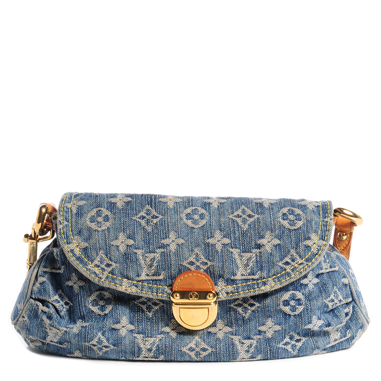 Louis Vuitton Monogram Denim Mini Pleaty Blue 1 of 6