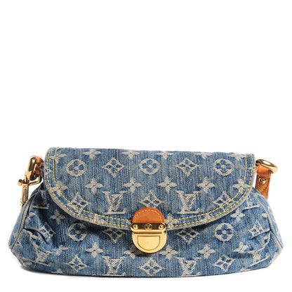 Louis Vuitton Monogram Denim Mini Pleaty Blue 1 of 6