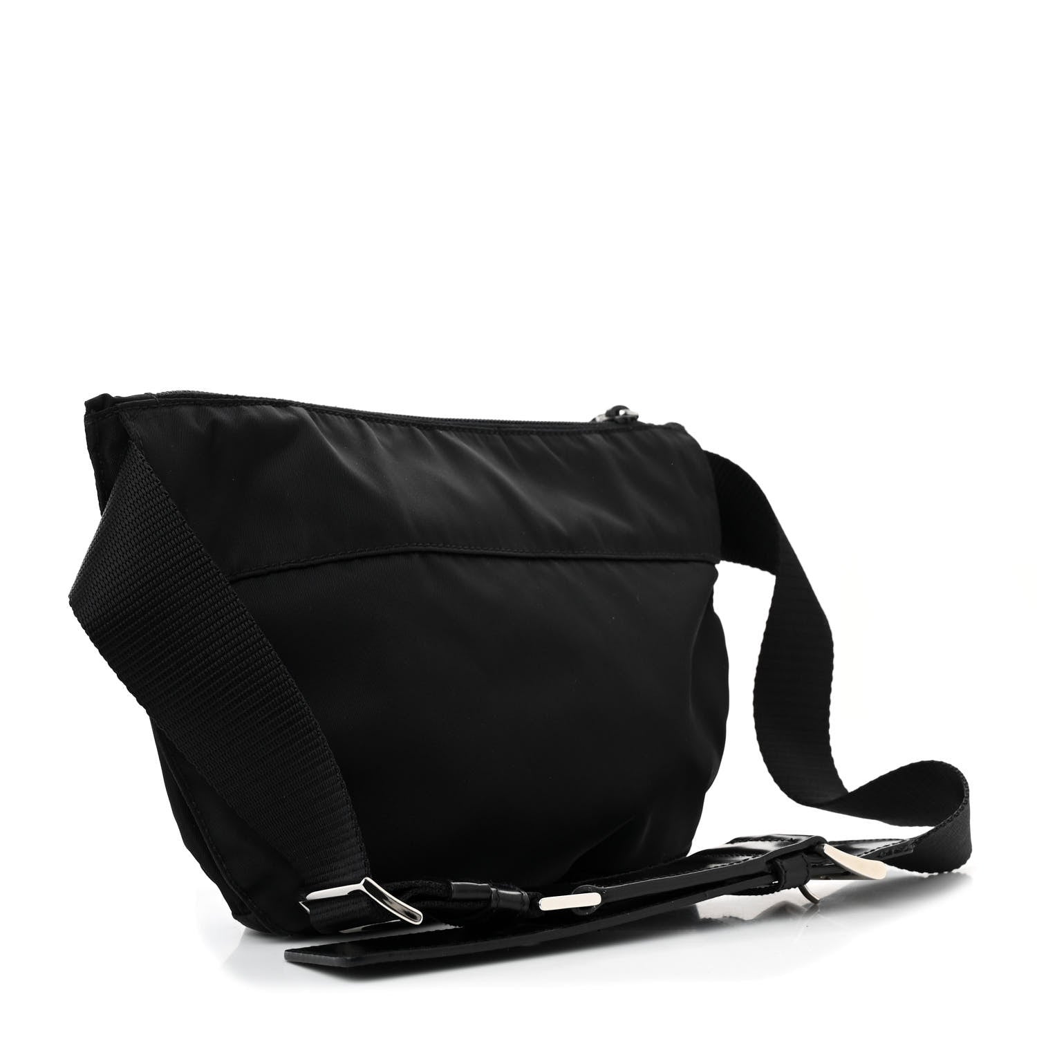 Prada Tessuto Nylon Multi Pocket Belt Bag Black 3 of 10