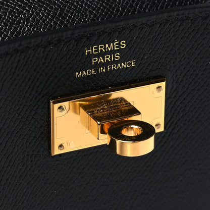 Hermes Epsom Kelly Pocket Compact Wallet Black 7 of 10