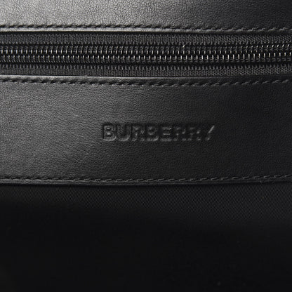 Burberry Nylon Calfskin Logo Detail Backpack Black 5 of 9