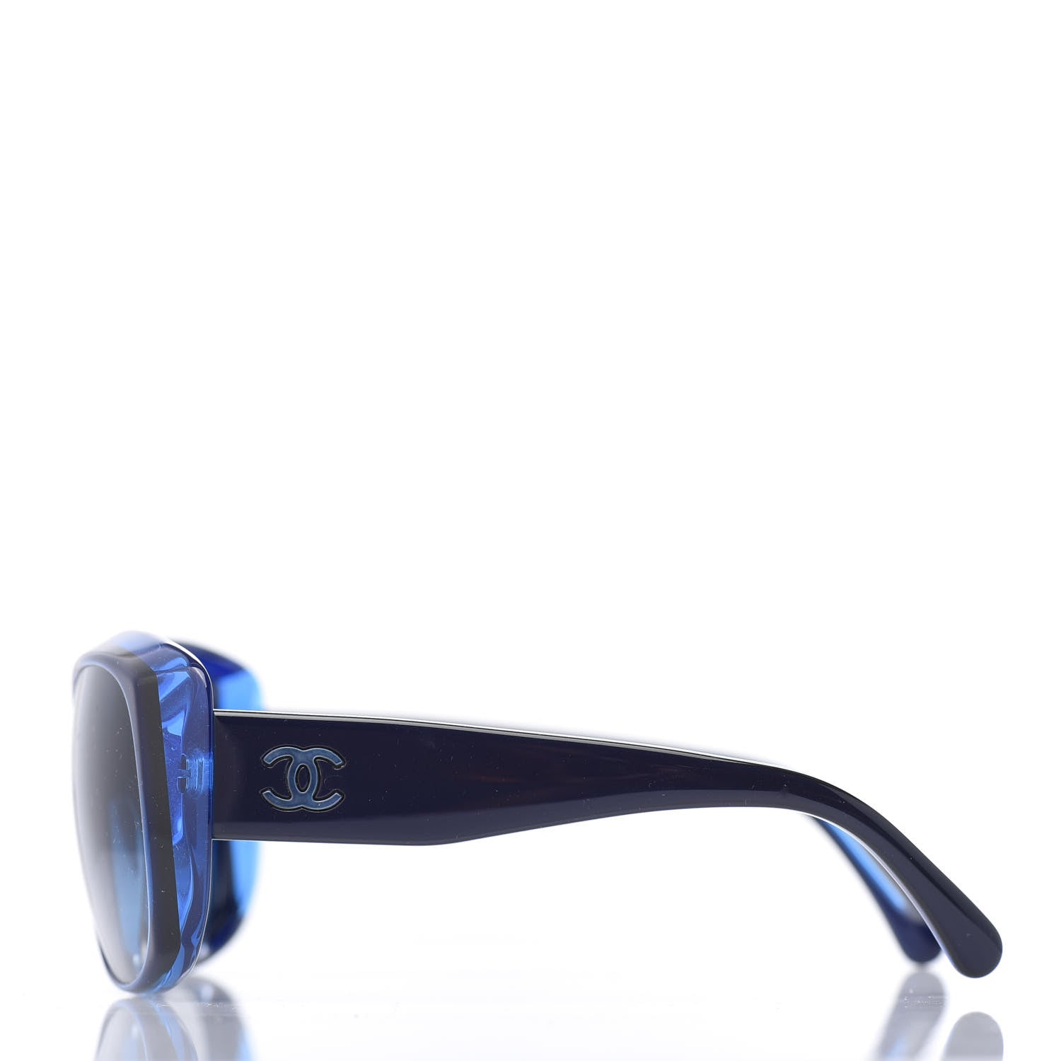 Chanel Mother of Pearl CC Sunglasses 5227-H Blue 3 of 8