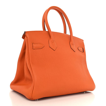 Hermes Togo Birkin 30 Orange 3 of 12