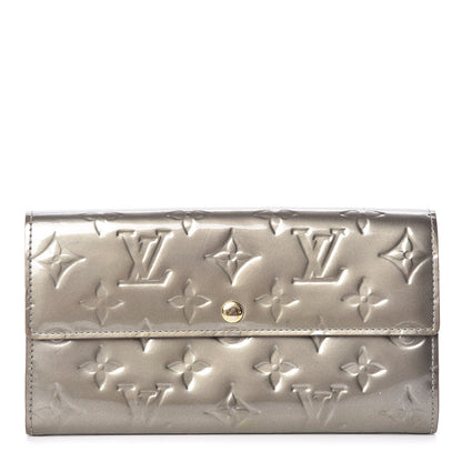 Louis Vuitton Vernis Sarah Wallet Gris Art Deco 1 of 15