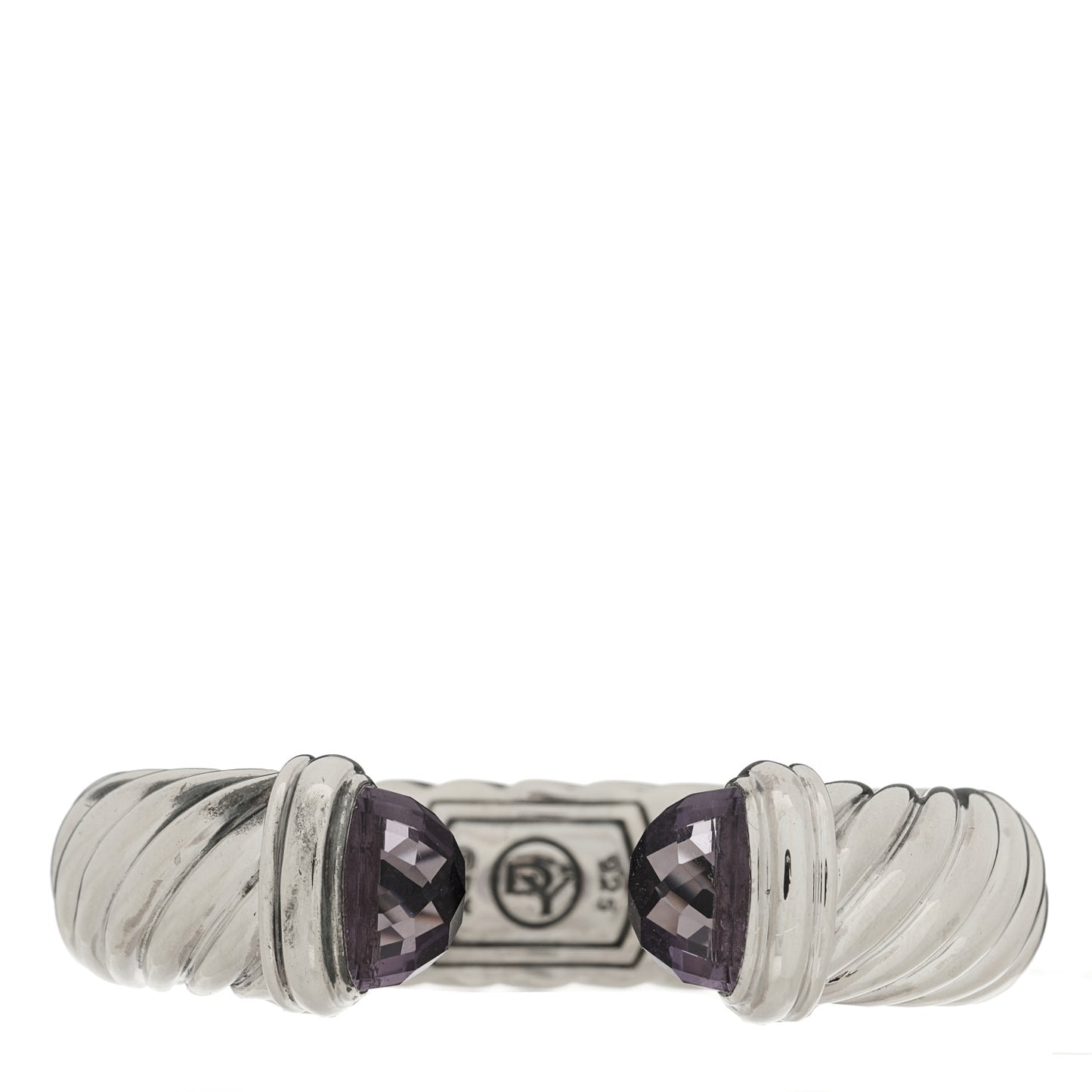 Sterling Silver Amethyst 15mm Waverly Bracelet