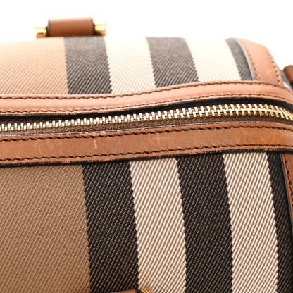 Burberry House Check Medium Alchester Bowling Bag Tan 13 of 20