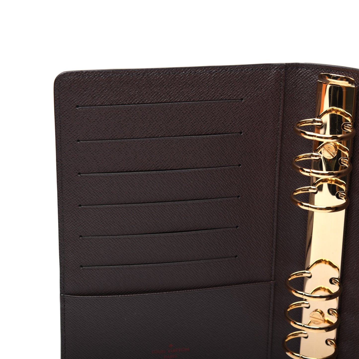 Damier Ebene Medium Ring Agenda Cover