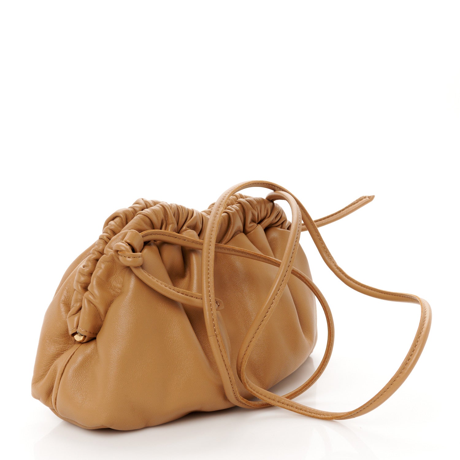 Mansur Gavriel Lambskin Cloud Mini Clutch Caramel 3 of 10