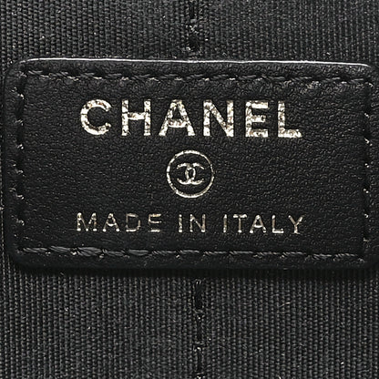 Chanel Lambskin Quilted All About Chanel Charm Wristlet Wallet Black 6 of 13