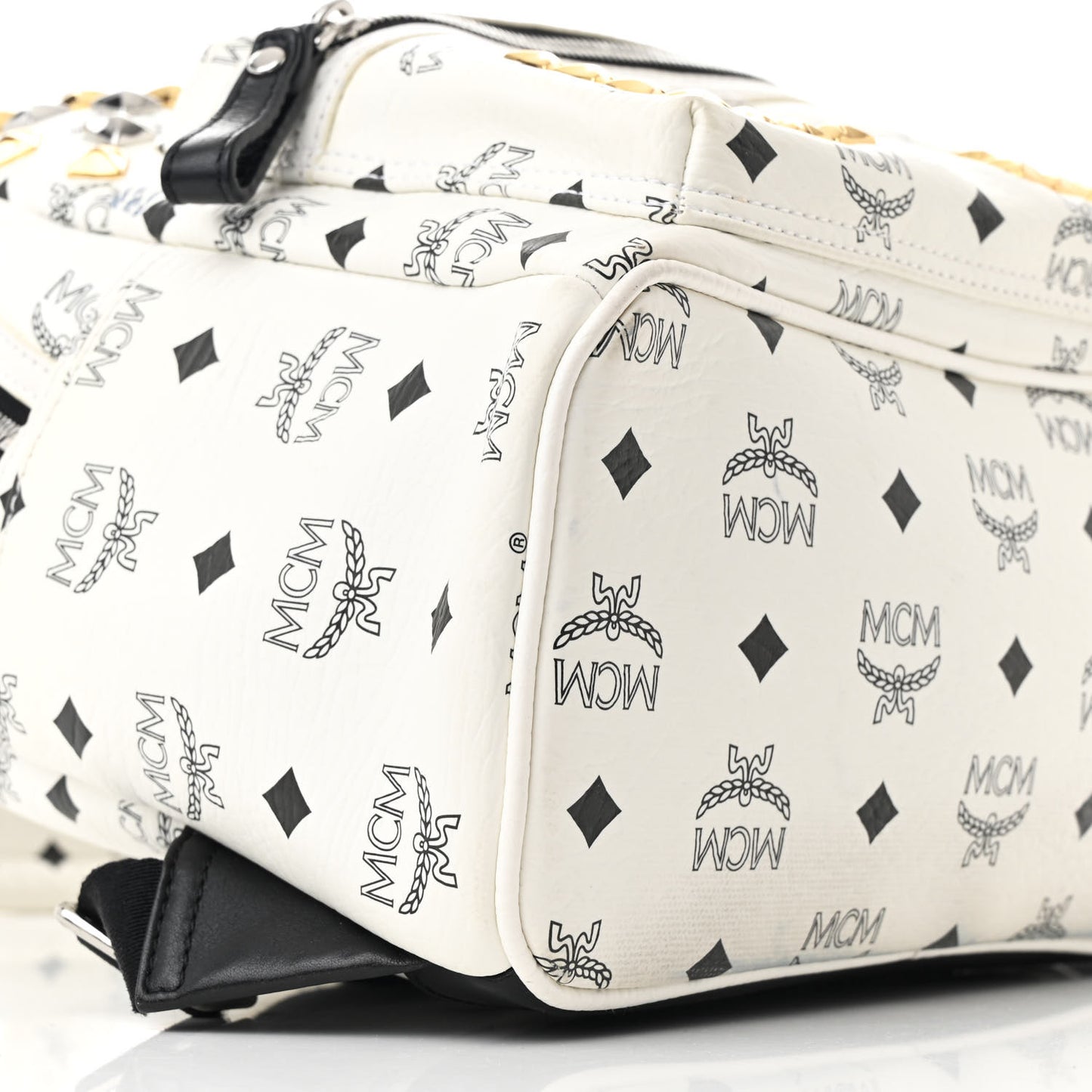 Visetos Studded Small Stark M Backpack White